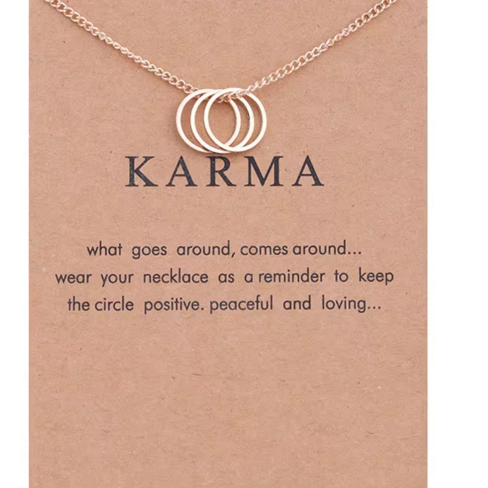 Karma Necklace – Circle Pendant Jewelry